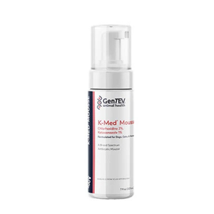 Gentev K-Med Mousse Keto 1% Chlorhexidine 2% Cucumber Melon 7 oz - Grooming 1
