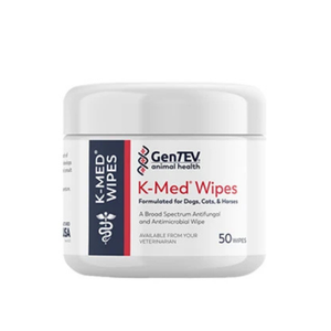 Gentev K-Med Wipes for Cats Dogs & Horses 50 Count - Pet Wipes 1