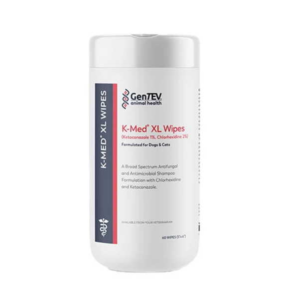 Gentev K-Med XL Wipes for Dogs & Cats (5’’x6’’) 60 Count - Pet Wipes 1