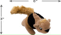 Outward Hound Squeakin Animals Squirrel Brown Dog Toy (3 pack)