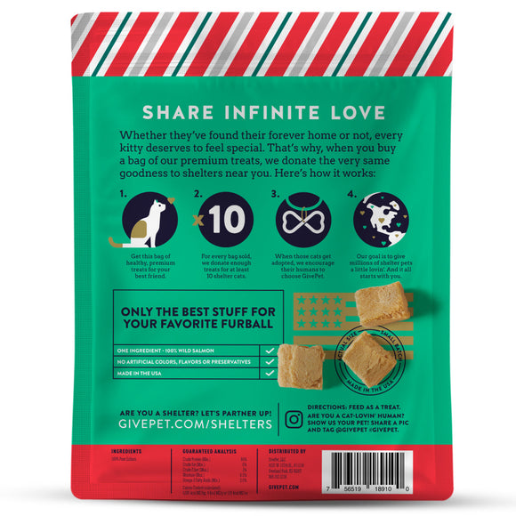 GivePet Naughty or Mice Freeze-Dried Salmon Treats For Cats (1 oz) - Cat Treats 2