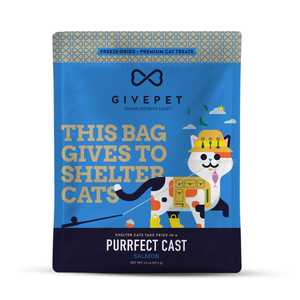 GivePet Purrfect Cast Freeze-Dried Salmon Cat Treats