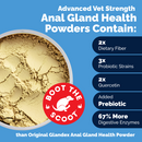 Glandex Advanced Vet Strength Powder provides relief for dogs 