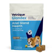 Glandex Advanced Vet Strength Anal Gland Support for Dogs Duck & Bacon Flavor - 30 chews - Dog & Cat Supplements &