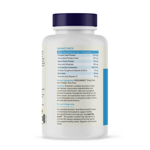 Glandex Anal Gland Health Powder Supplement for Dogs, Salmon Flavored
