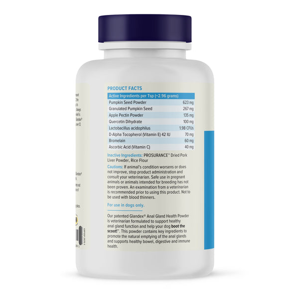 Glandex Anal Gland Support Pork Liver Flavored Powder for Dogs & Cats - Dog & Cat Digestive & Probiotics Supplements 3