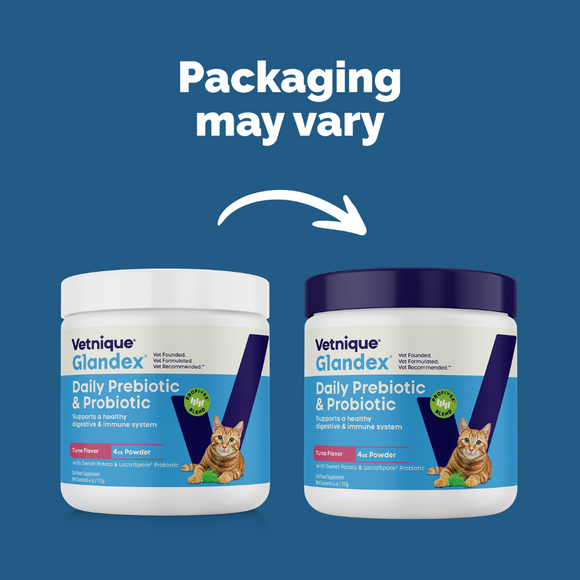 Glandex Daily Prebiotic & Probiotic Powder for Cats Tuna Flavor 4 oz - Cat Digestive & Probiotics Supplements 2
