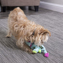 GoDog Teal Dinos Frills Chew Guard Squeaky Plush Dog Toy Small - Dog Toys 6