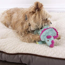 GoDog Teal Dinos Frills Chew Guard Squeaky Plush Dog Toy Small - Dog Toys 8