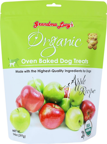Grandma Lucy's Organic Oven Baked Apple Treats For Dogs (14 oz)