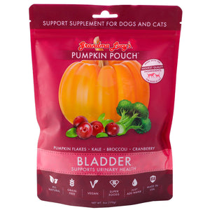 Grandma Lucy’s Pumpkin Pouch Bladder Freeze-Dried Dog & Cat Food Topper for Dogs & Cats - 6oz - Freeze-Dried Dog & Cat