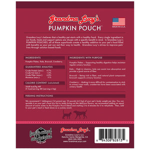 Grandma Lucy’s Pumpkin Pouch Bladder Freeze-Dried Dog & Cat Food Topper for Dogs & Cats - 6oz - Freeze-Dried Dog & Cat