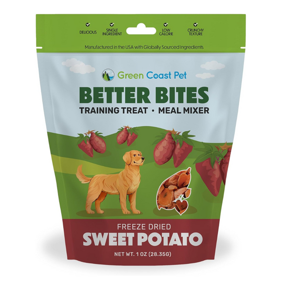 Green Coast Pet Better Bites Freeze Dried Training Treat and Meal Mixer - Sweet potatoes - Training Dog Treats 5