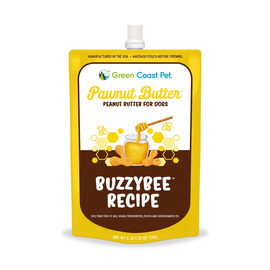 Green Coast Pet Pawnut Butter BuzzyBee Peanut Butter with Real Honey for Dogs - 6-oz pouch - Soft & Chewy Dog Treats 2