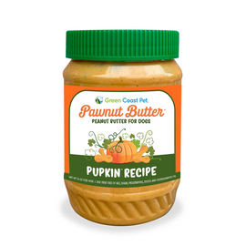 Green Coast Pet Pawnut Butter Pupkin Recipe Peanut Butter with Pumpkin for Dogs - 1-lb jar - Soft & Chewy Dog Treats 2