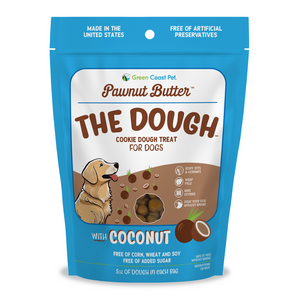 Green Coast Pet Pawnut Butter THE DOUGH - Cookie Dough Dog Treat - Coconut - Dog Treats 1