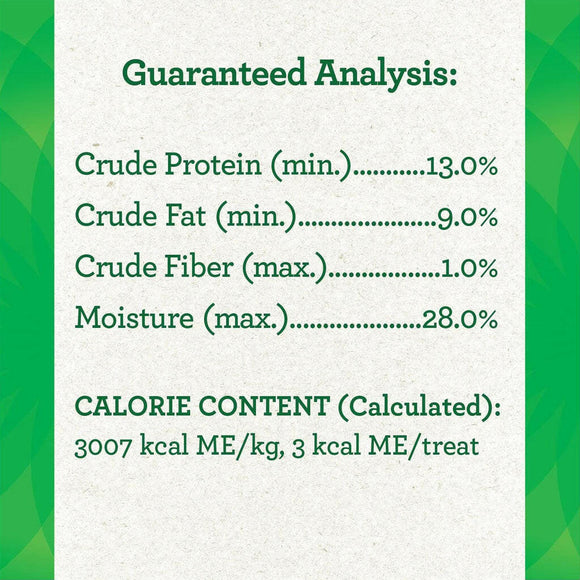 Greenies Feline Pill Pockets Salmon Flavor guaranteed analysis
