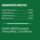 Greenies Feline SmartBites Healthy Indoor Tuna Flavor Cat Treats guaranteed analysis