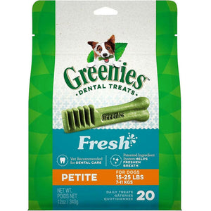 GREENIES Fresh Mint Petite Dental Treats, 20 count