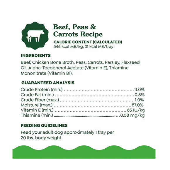 Greenies Smart Topper Beef Peas & Carrots Recipe for Dogs 2-oz case of 10 - Dog Food Toppers & Mixers 7