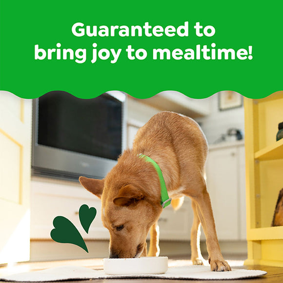 Greenies Smart Topper Chicken Beef Sweet Potatoes Potatoes & Spinach Recipe for Dogs 2-oz case of 10 - Dog Food Toppers