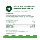Greenies Smart Topper Chicken Beef Sweet Potatoes Potatoes & Spinach Recipe for Dogs 2-oz case of 10 - Dog Food Toppers