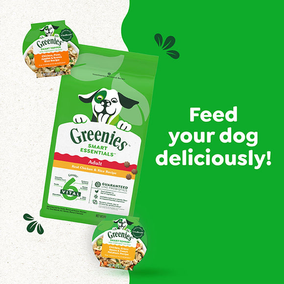 Greenies Smart Topper Chicken Peas Apples & Brown Rice Recipe for Dogs 2-oz case of 10 - Dog Food Toppers & Mixers 4
