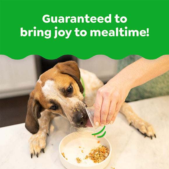 Greenies Smart Topper Duck Broccoli Carrots & Bareley Recipe for Dogs 2-oz case of 10 - Dog Food Toppers & Mixers 4