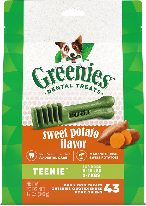 GREENIES Sweet Potato Teenie Dental Treats - 43-ct - Dog Dental Chews & Treats 10