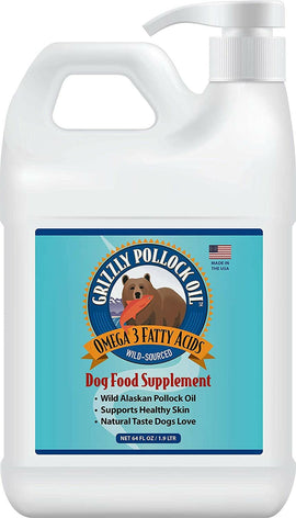 Grizzly Pollock Oil Supplement - 64 ounce - Dog Supplements & Vitamins 2