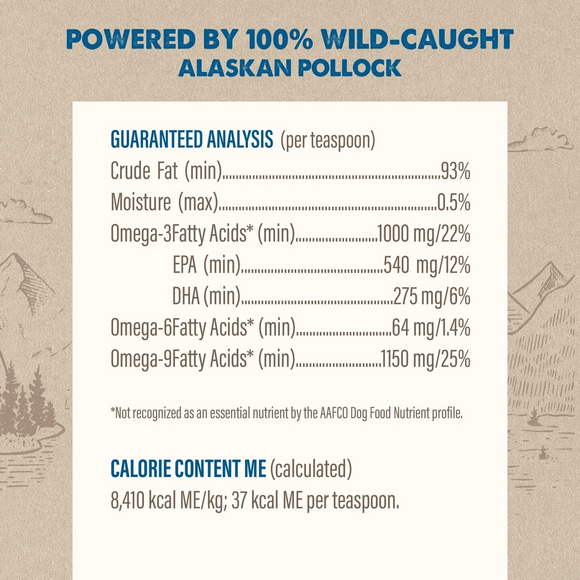 Grizzly Wild Alaskan Pollock Oil Supplement for Dogs & Cats - Dog Supplements & Vitamins 5