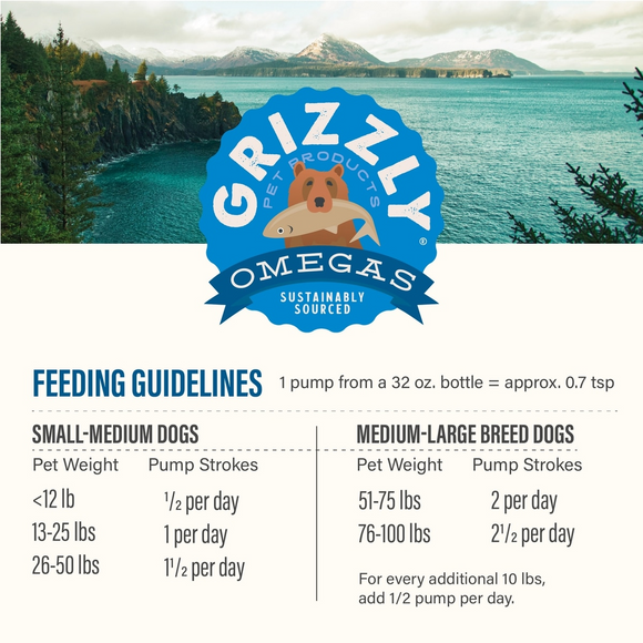 Grizzly Wild Alaskan Pollock Oil Supplement for Dogs & Cats - Dog Supplements & Vitamins 4