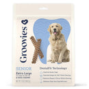 Groovies Senior Dental Chews for Extra Large Dogs 51-100+ lbs - 8 chews - Dog Treats 1