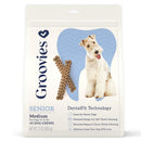 Groovies Senior Dental Chews for Medium Dogs 15-25 lb - 45 chews - Dog Treats 9