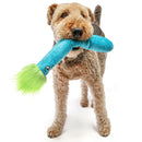GURU Fry Guys Plush Dog Toy, Gary Dog playing