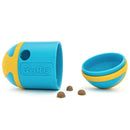 GURU Rock 'N Treat Dispenser Dog Toy open with treat