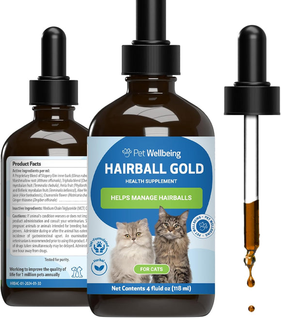 Hairball Gold- Help for Cat Hairballs - 4-oz - Cat Health Care & Wellness 11