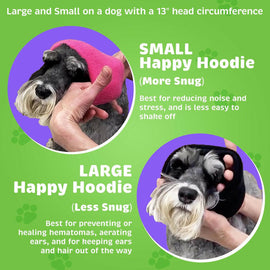 Happy Hoodie Calming Cap For Dogs PINK -2 pack ( 1 large 1 small)