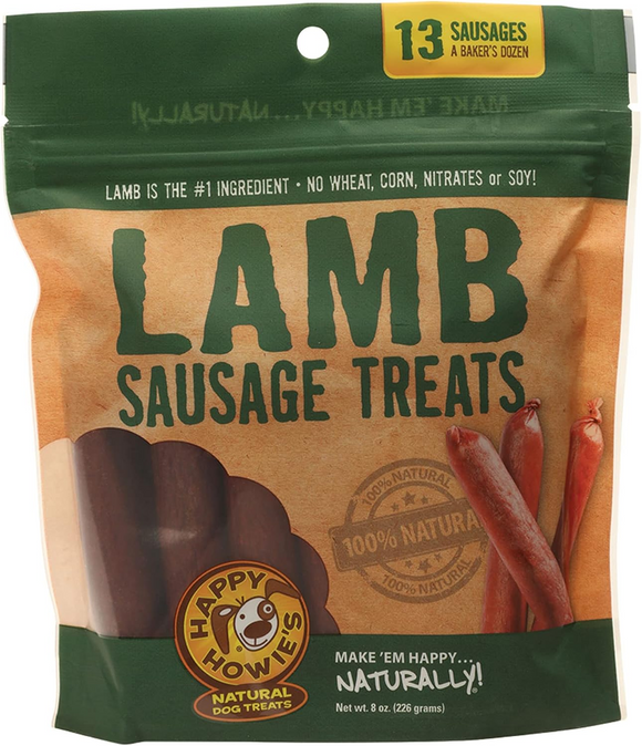 Happy Howies Lamb Sausage Treats for Dogs (13 sausages) - Treats 1