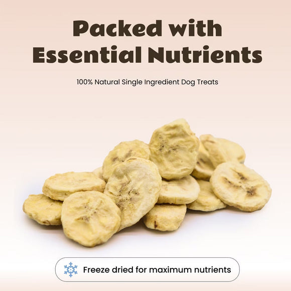 Happy Olly Happy Olly Freeze Dried Banana Slices- Single Ingredient Dog Treats 2-oz - Dog Treats & Chews 7