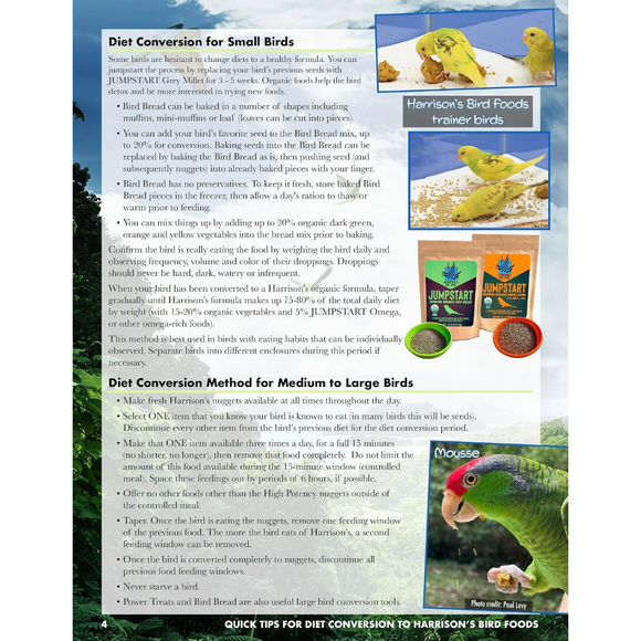 Harrison’s Bird Foods Adult Lifetime Fine Organic Pellet Food for Small to Medium Birds - Bird Food 3