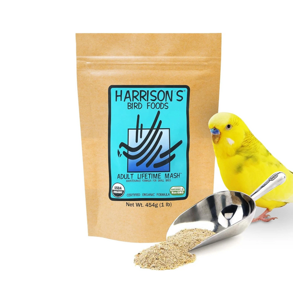 Harrison’s Bird Foods Adult Lifetime Mash Organic Powder Bird Food 1-lb - Bird Food 7