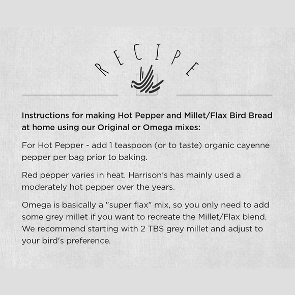 Harrison’s Bird Foods Bird Bread Mix Original Bird Food 255g - Bird Food 4