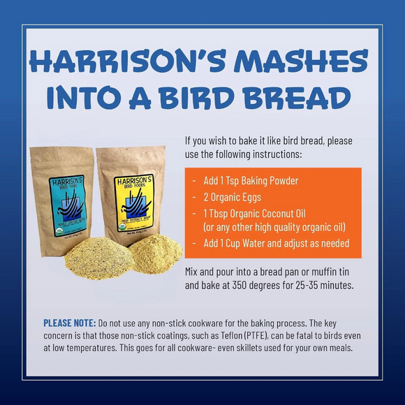 Harrison’s Bird Foods High Potency Mash Organic Powder Bird Food 1-lb - Bird Food 7