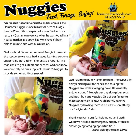 Harrison’s Bird Foods Nuggies Birds Treats 6.9-oz - Bird Food 3