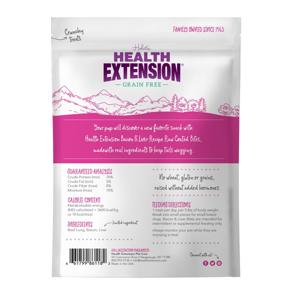 Health Extension Bacon & Liver Bully Puffs Dog Treats (5 oz) - Soft & Chewy Dog Treats 2