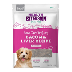 Health Extension Bacon & Liver Bully Puffs Dog Treats (5 oz) - Soft & Chewy Dog Treats 1