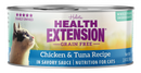 Health Extension Grain Free Chicken and Tuna Recipe Canned Cat Food