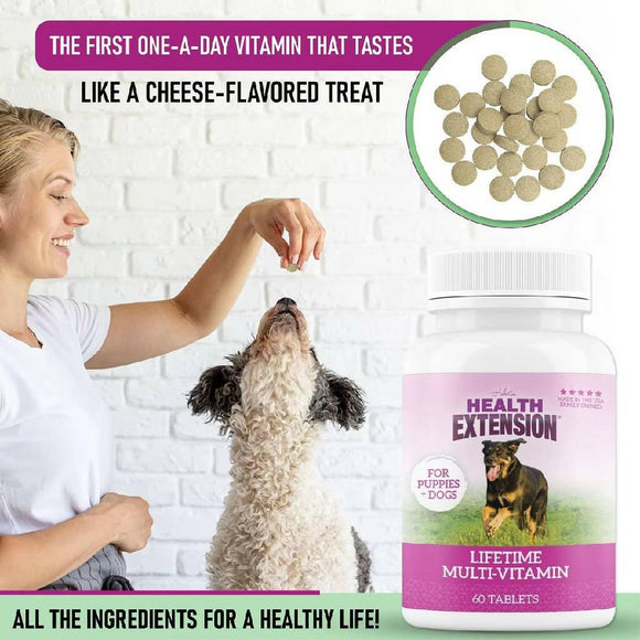 Health Extension Lifetime Vitamins For Dogs - Dog Multi-Vitamins 5