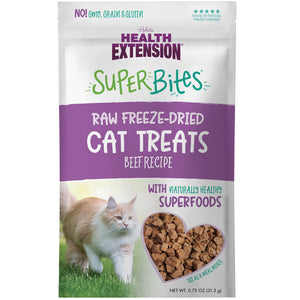 Health Extension SuperBites Freeze-Dried Raw Beef Recipe Cat Treats 0.75-oz - 1-pack - Cat Treats 1